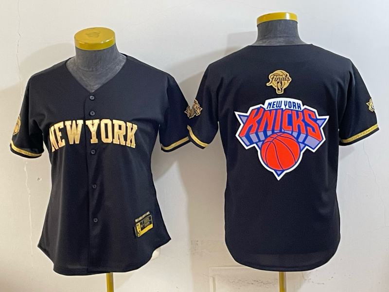 Youth New York Knicks blank black 2026 Nike NBA jersey 0715014